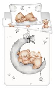 Vesna | Povlečení bavlna MEDVÍDEK Ribbon baby 40x60 a 100x135 cm