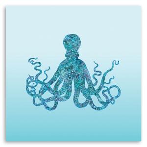 Obraz na plátně Modrá chobotnice - Andrea Haase Rozměry: 30 x 30 cm