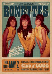 Plakát, Obraz - The Ronettes - Newcastle, (59.4 x 84 cm)