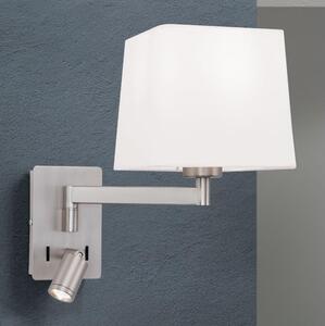 Orion WA 2-1469/1- LED Nástěnná lampa CARLTON 1xE27/40W/230V + LED/3W bílá/chrom