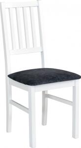 Nábytkáři ORFA NIEL 7 (NILO 7 )-jídelní židle - dřevo bílá /tm. šedá látka 24Z- kolekce 