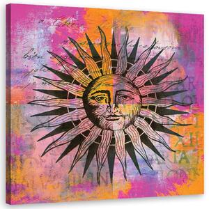 Obraz na plátně Slunce s tváří - Andrea Haase Rozměry: 30 x 30 cm