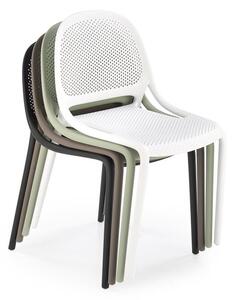 Halmar Plastová stohovatelná jídelní židle K532 - bílá