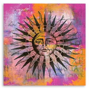 Obraz na plátně Slunce s tváří - Andrea Haase Rozměry: 30 x 30 cm
