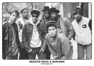 Plakát, Obraz - Beastie Boys / Run Dmc - Amsterdam 1987, (84 x 59.4 cm)