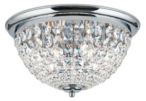 Orion DLU 1840/47-Křišťálové str. svítidlo PLAFOND 6xE27/40W/230V pr.47 cm chrom