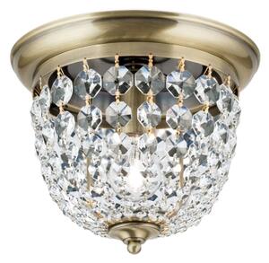 Orion DLU 1840/26-Křišťálové str. svítidlo PLAFOND 1xE27/40W/230V pr.26 cm bronz
