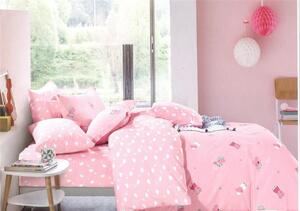 Bavlissimo Dětské povlečení prasátko růžová 100x140 na jednu postel