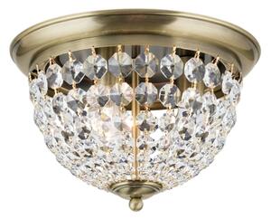 Orion DLU 1840/35-Křišťálové str. svítidlo PLAFOND 3xE27/40W/230V pr.35 cm bronz