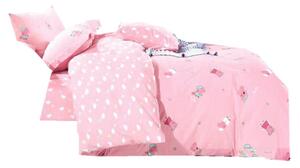 Bavlissimo Dětské povlečení prasátko růžová 100x140 na jednu postel