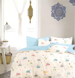 Bavlissimo Dětské povlečení králíček modrá 100x140 na jednu postel