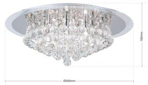 Orion DLU 2378/6/50-Křišťálové str. svítidlo GLORIA 6xG9/40W/230V pr.50 cm chrom