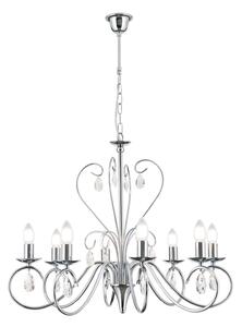 Orion LU 1658/8 - Křišťálový lustr na řetězu ALESSIA 8xE14/40W/230V lesklý chrom