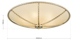 Orion DL 7-567/56 - Stropní svítidlo MAURO 5xE27/60W/230V pr. 56 cm bronz