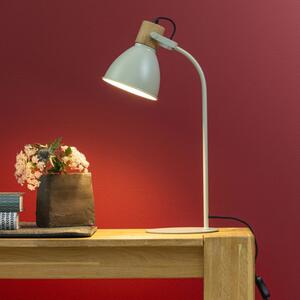 Brilliant 94555/63 Stolní lampa ERENA zelená + dřevo