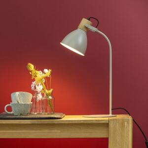 Brilliant 94555/20 Stolní lampa ERENA taupe + dřevo