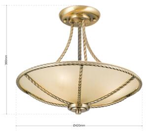 Orion DL 7-568/3 - Lustr na tyči MAURO 3xE27/60W/230V pr. 42 cm bronz