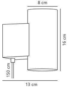 Nordlux - LED Stmívatelné nástěnné svítidlo MONA LED/10W/230V CRI 90