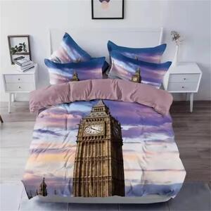 Bavlissimo 3-dílné povlečení Big Ben 3 D 140x200 na jednu postel