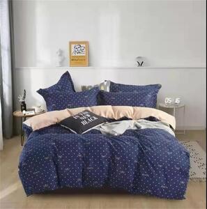 Bavlissimo 7-dílné povlečení mašličky modrá 140x200 na dvě postele