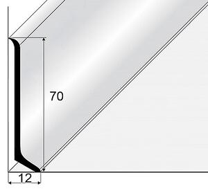 Soklový profil 70 mm (lepený) Levé ukončení