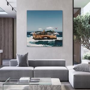 Obraz na plátně Město na břehu oceánu - Zehem Chong Rozměry: 30 x 30 cm