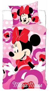 Bavlněné povlečení do dětské postýlky Minnie Mouse - Disney - 90 x 140 cm + 40 x 55 cm | Certifikát Oeko Tex Standard 100