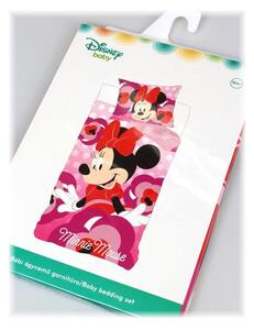 Bavlněné povlečení do dětské postýlky Minnie Mouse - Disney - 90 x 140 cm + 40 x 55 cm | Certifikát Oeko Tex Standard 100