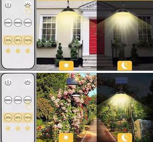 HJ Solární LED světlo s dálkovým ovládáním a jednou lampou