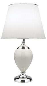 Orion LA 4-1229 - Stolní lampa OVUM 1xE27/40W/230V 48 cm keramika bílá/chrom