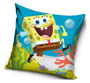 Polštář veselý Spongebob - 40 x 40 cm