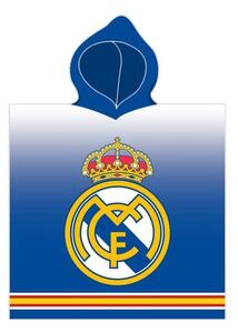Dětské koupací pončo - bavlněná osuška s kapucí FC Real Madrid - 100% bavlna - 55 x 110 cm