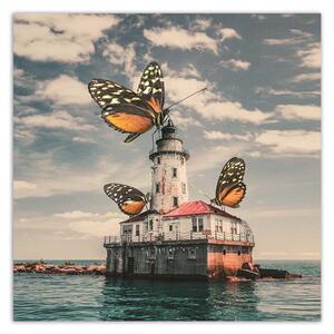 Obraz na plátně Zmutovaní motýli - Zehem Chong Rozměry: 30 x 30 cm