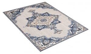 Makro Abra Kusový sisalový koberec PATIO EC83A Klasický šedý modrý Rozměr: 80x150 cm