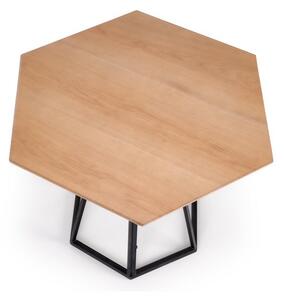 Jídelní stůl Herman, přírodní dřevo / černá