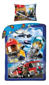 Bavlněné ložní povlečení LEGO City - hasiči - rozbalené