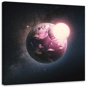 Obraz na plátně Zemské jádro - Zehem Chong Rozměry: 30 x 30 cm