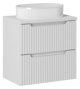 Comad Závěsná skříňka Nova White I s deskou a umyvadlem 60 cm bílá