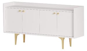 Konzolový stolek Lipamo (bílá + zlatá). 1093547
