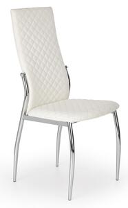 Jídelní židle Hayley, bílá / stříbrná