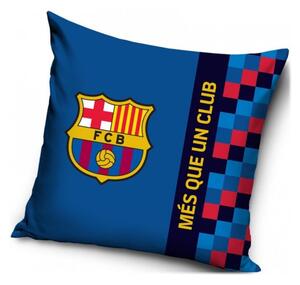 Povlak na polštář FC Barcelona - motiv MÉS QUE UN CLUB - 40 x 40 cm