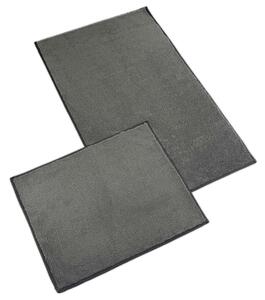 Bellatex koupelnová souprava MICRO BANY GOLD TMAVĚ ŠEDÁ, 100x60cm (předložka) + 60x50cm (na WC)