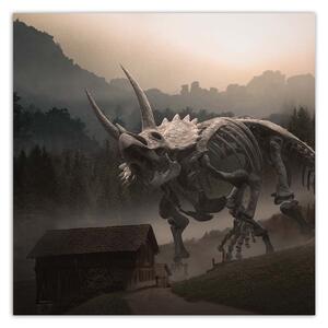 Obraz na plátně Poslední dinosaurus - Zehem Chong Rozměry: 30 x 30 cm