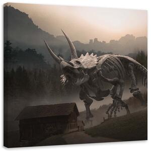 Obraz na plátně Poslední dinosaurus - Zehem Chong Rozměry: 30 x 30 cm
