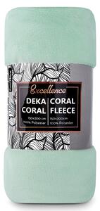 BedTex deka z mikroplyše CORAL FLEECE jednobarevná UNI PISTÁCIOVÁ,, 150x200cm