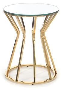 Konferenční stolek Afina S, bílá / zlatá