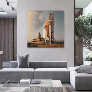 Obraz na plátně Cesta na Zemi - Zehem Chong Rozměry: 30 x 30 cm