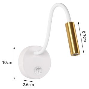 Brilagi - LED Flexibilní nástěnná lampa MAYA LED/3W/230V 4000K bílá/zlatá