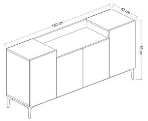 Konzolový stolek Tupoki (bílá). 1093553