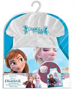 Dětská / dívčí zástěra s kuchařskou čepicí Ledové království 2 - Frozen 2 - motiv Change is in the air - pro děti 3 - 8 let